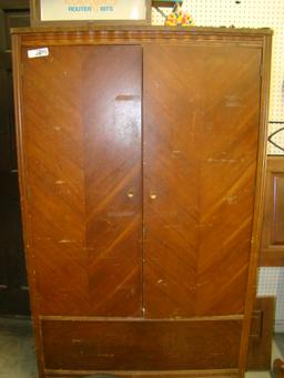 MAHOGANY ARMOIRE