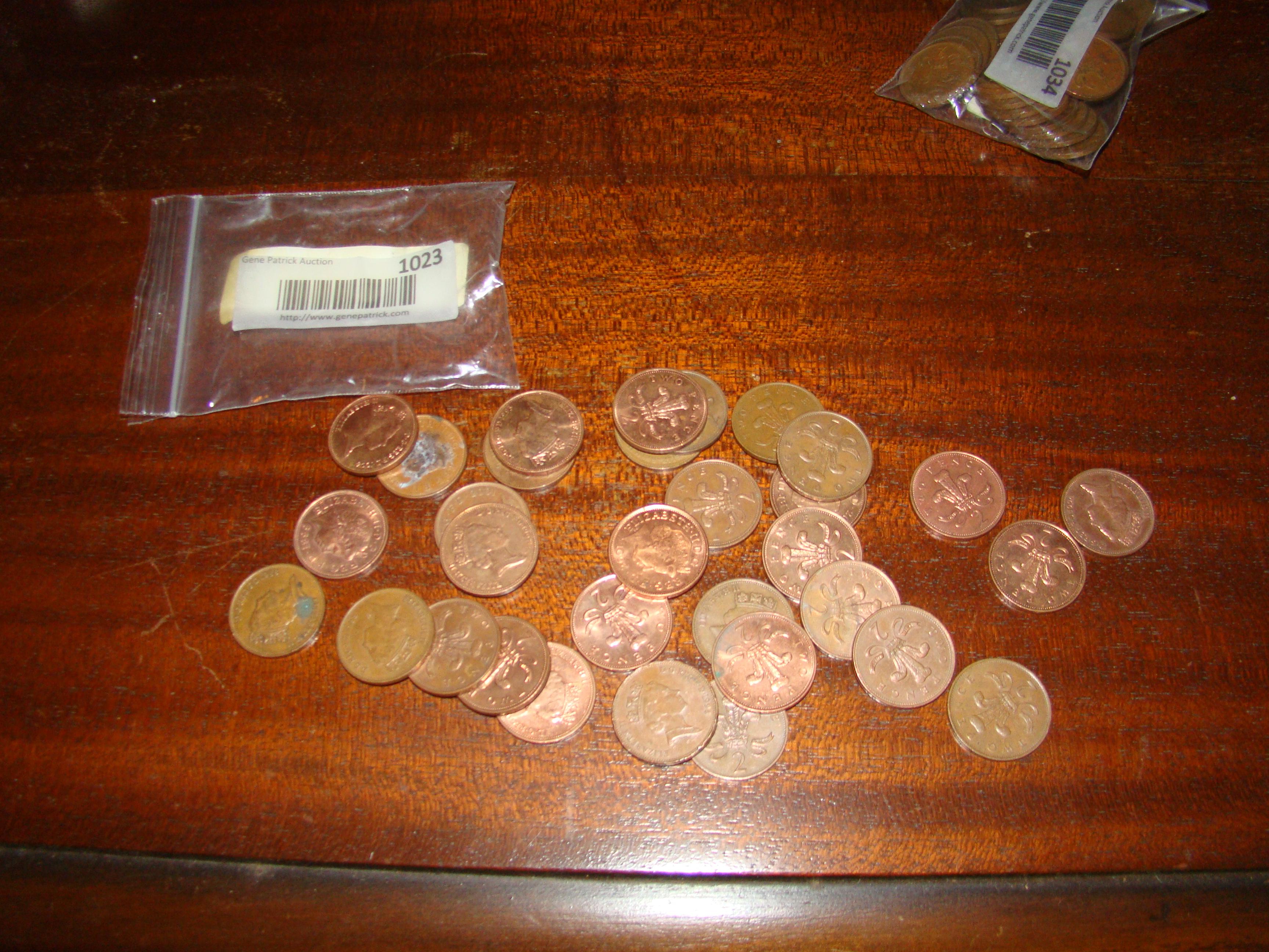 BAG OF 2 PENCE COINS