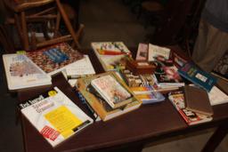 Lot of Books & Cedar Jewelry Box