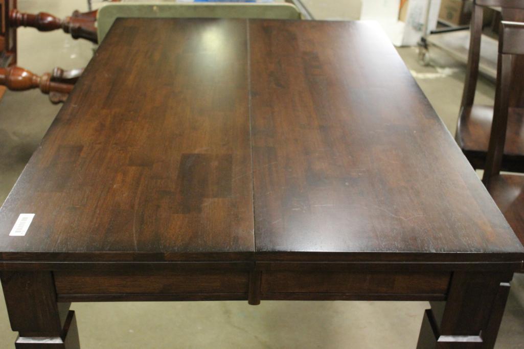 LARGE WOODEN DINNING TABLE