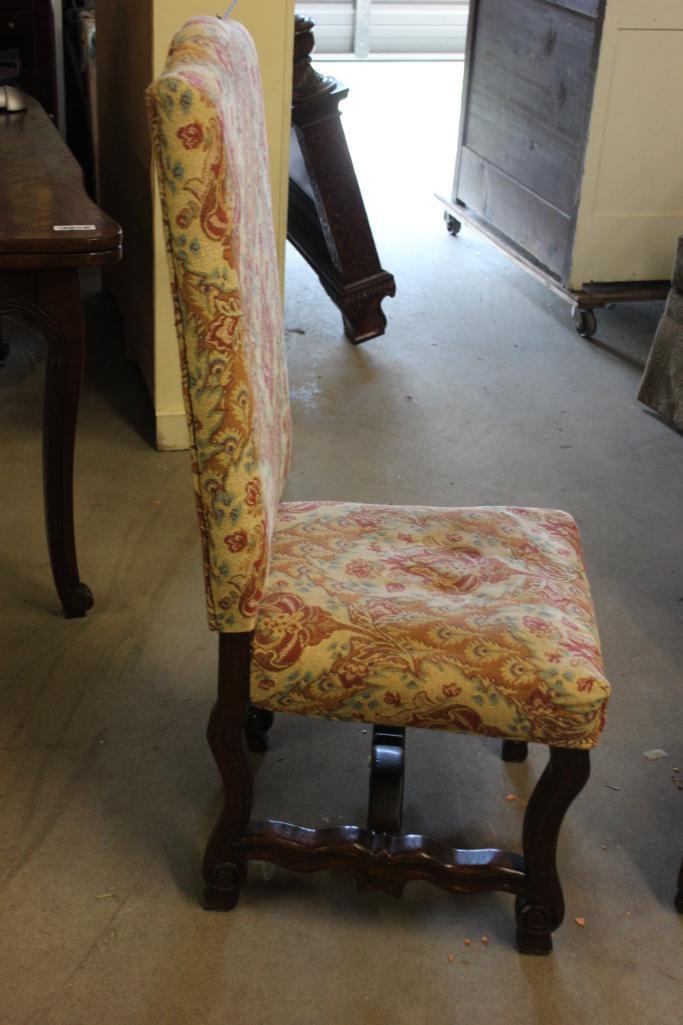 PR OF HI-BACK UPHOLSTERY CHAIRS