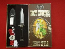 Case XX Boot Hunter Knife 1880 Style P62 4 1/2" Sheath, Garter