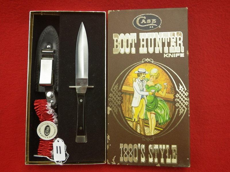 Case XX Boot Hunter Knife 1880 Style P62 4 1/2" Sheath, Garter