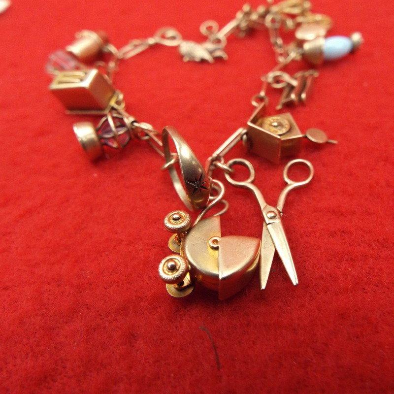 10K Charm Bracelet