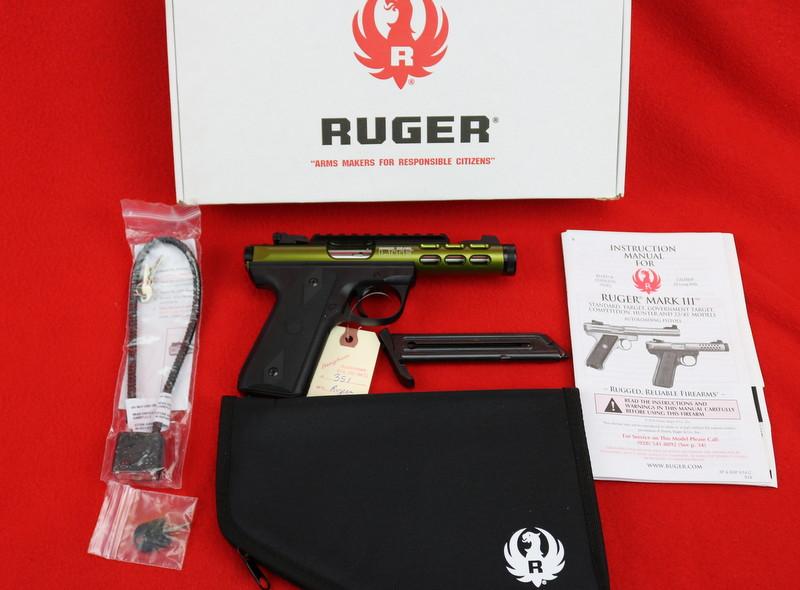 Ruger 22/45 "Lite" OD Green Pistol .22 LR     (P45MK3ALRPOVU-OD)