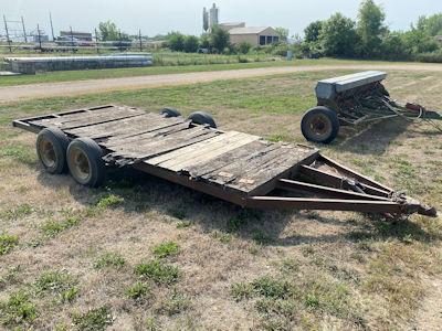 HOMEMADE HD TANDEM AX TRAILER 77" WIDE X 15' LONG