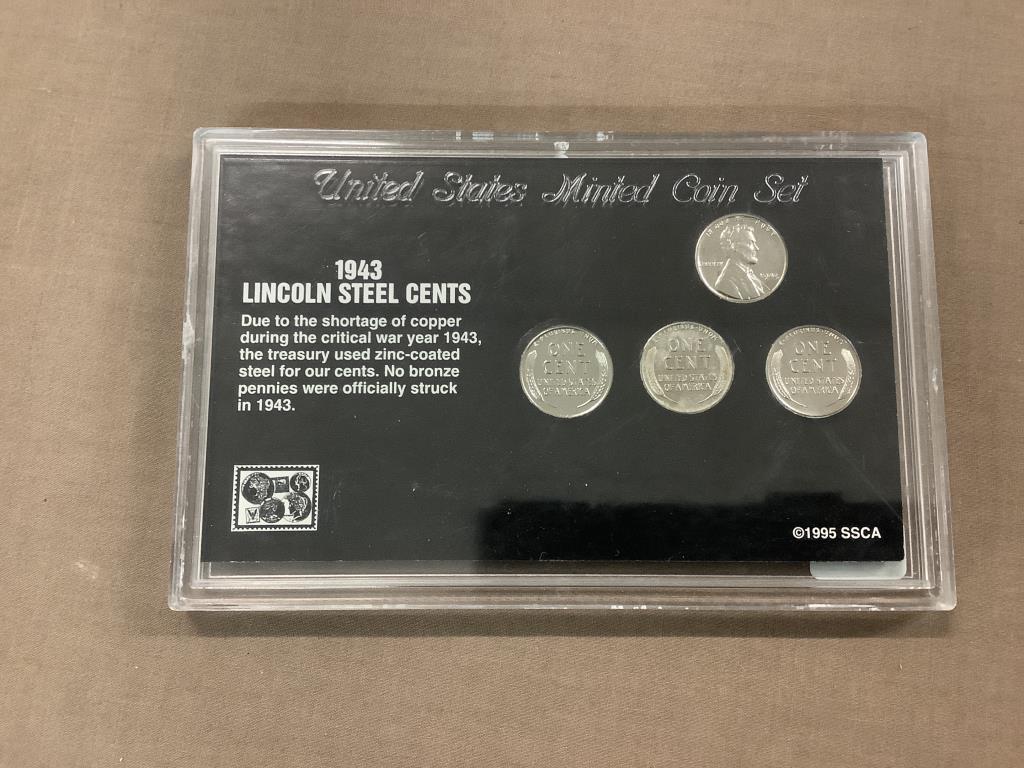 1943 LINCOLN STEEL 4 PCS.