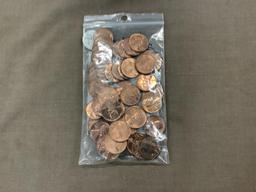 50 Newer pennies 1968 d & s