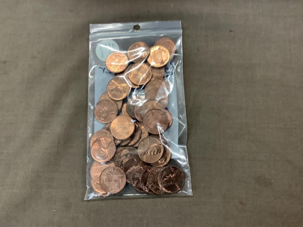 50 newer pennies 1968 d