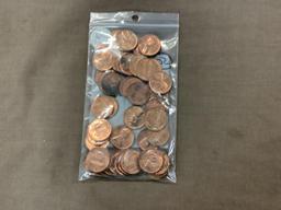 50 newer pennies 1968d