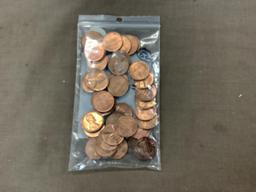 50 newer pennies 1968d