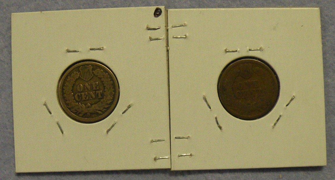 1863, 1864 INDIAN HEAD PENNIES - 2 TIMES MONEY