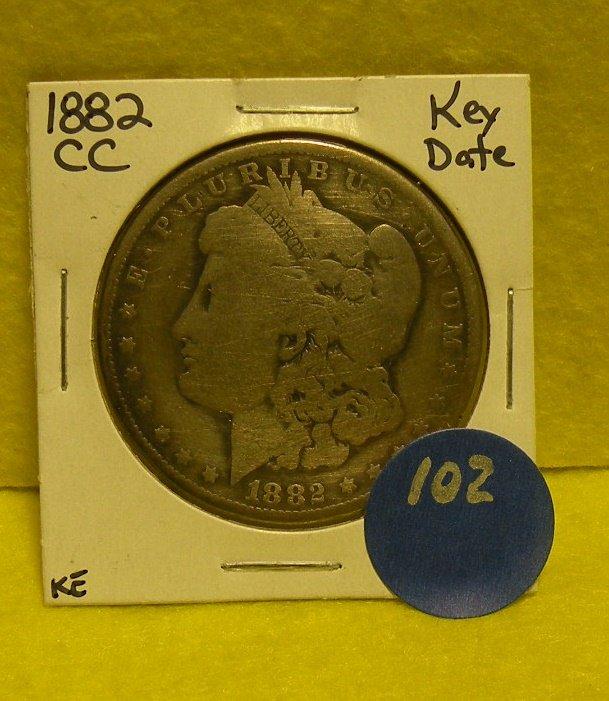 1882-CC MORGAN SILVER DOLLAR - KEY DATE