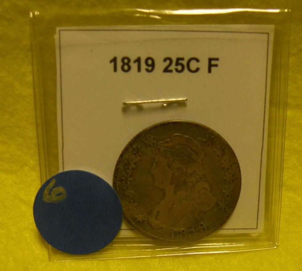 1819 CAPPED BUST QUARTER