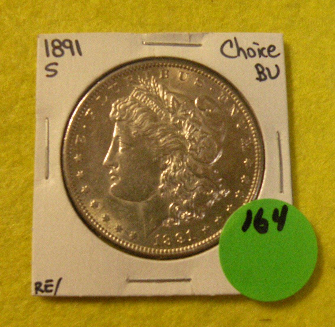 1891-S MORGAN SILVER DOLLAR