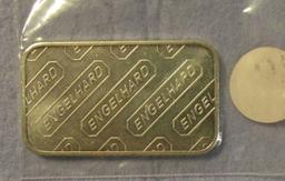 ENGELHARD ONE TROY OUNCE SILVER BAR