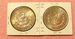 1881-S, 1902-O MORGAN SILVER DOLLARS - 2 TIMES MONEY