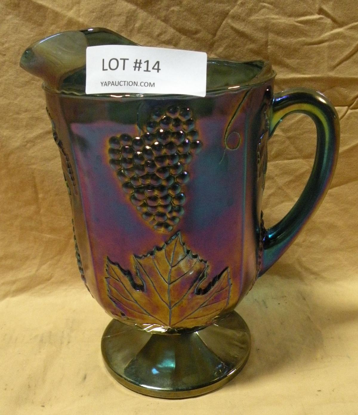 CARNIVAL GLASS PITCHER