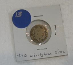 1911-D BARBER DIME