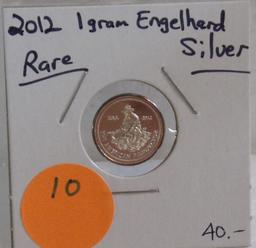 2012 ENGELHARD ONE GRAM SILVER ROUND