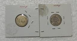 1876, 1890 SEATED LIBERTY DIMES - 2 TIMES MONEY