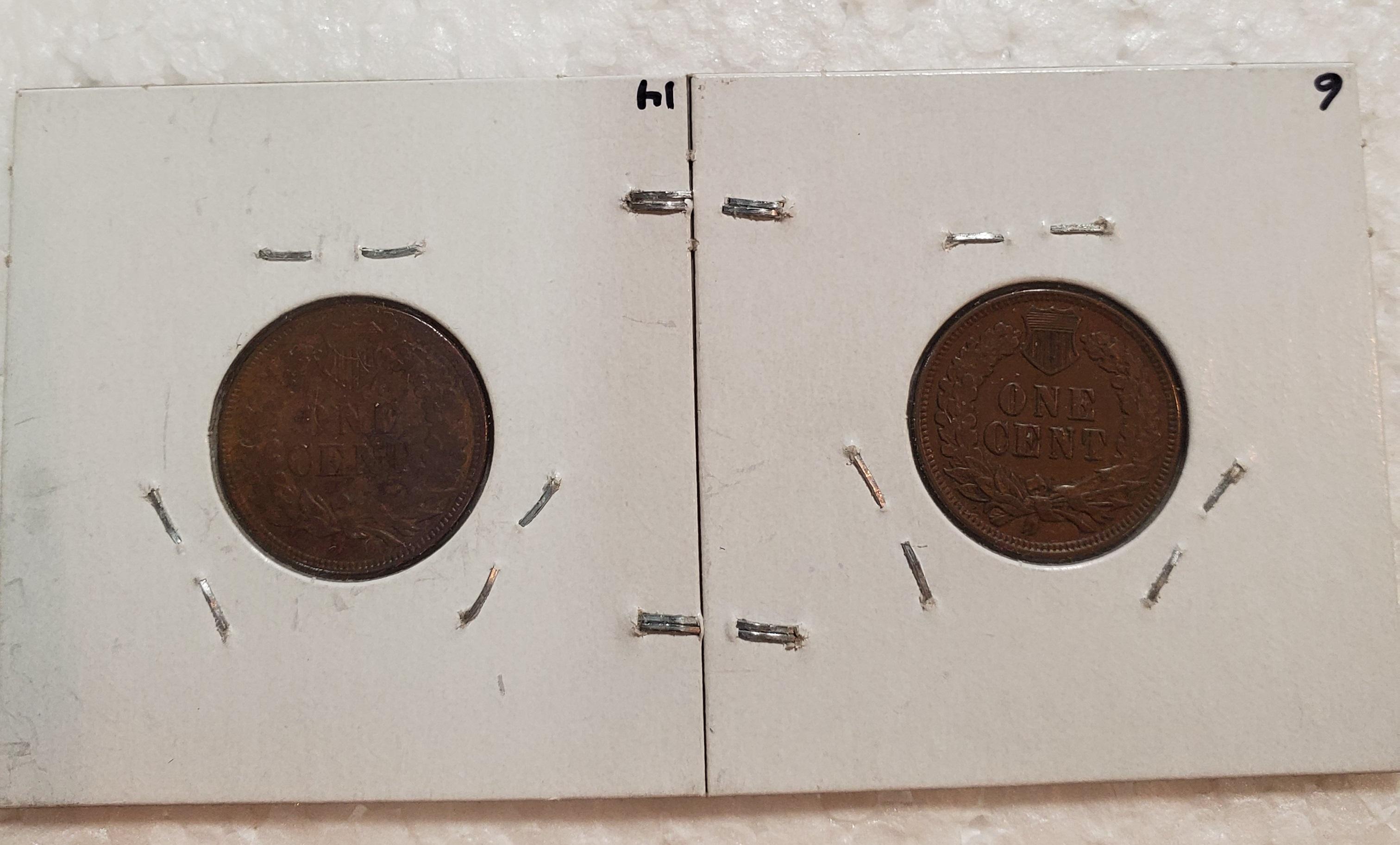 1883, 1906 INDIAN HEAD CENTS - 2 TIMES MONEY