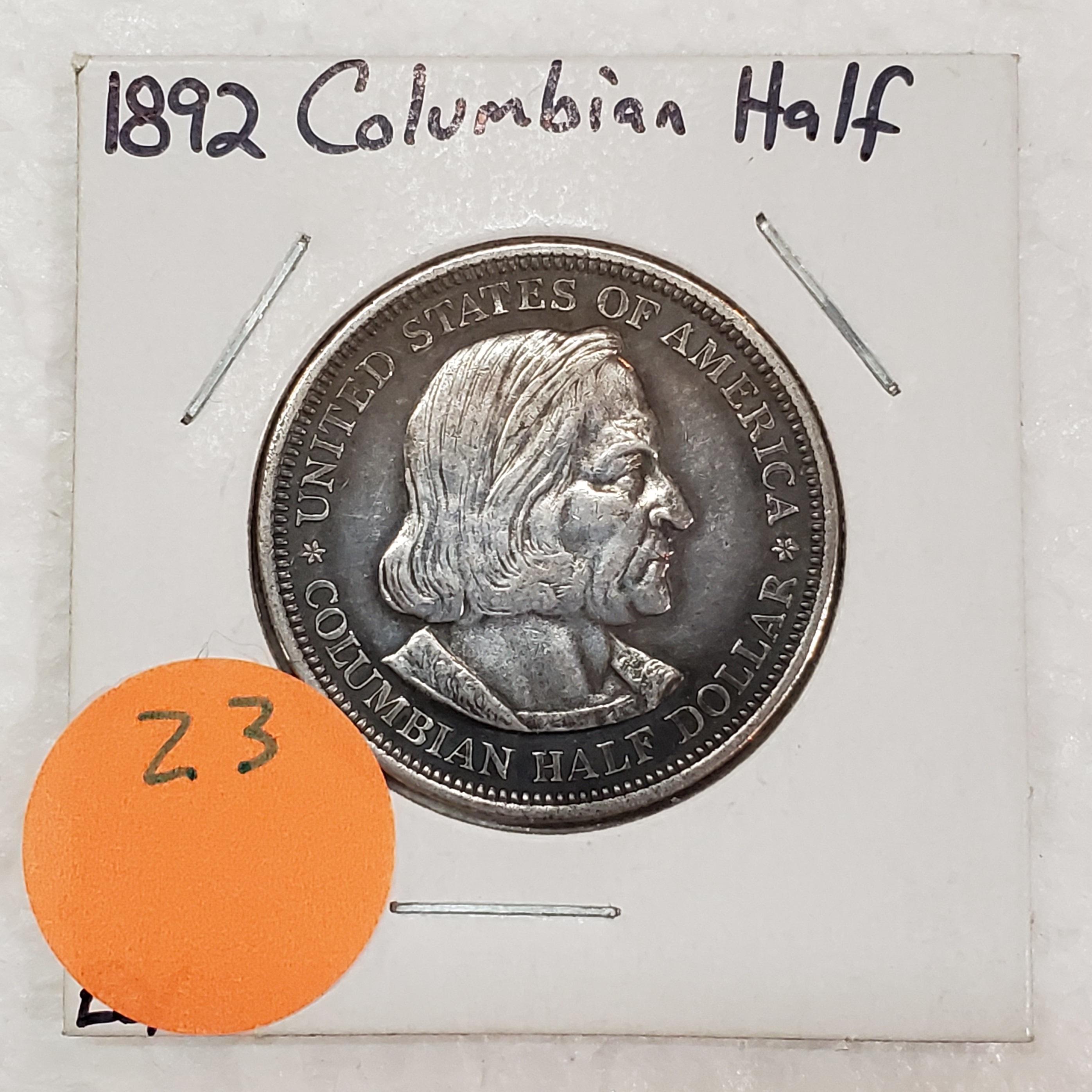 1892 COLUMBIAN EXPO HALF DOLLAR W/TONING