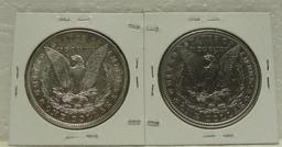 1879, 1882 MORGAN SILVER DOLLARS - 2 TIMES MONEY