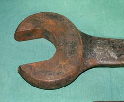 2 LARGE IRON PRIMITIVE WRENCHES - 2 TIMES MONEY, LOCAL PICKUP ONLY