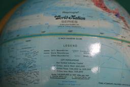 REPLOGLE WORLD NATION DESK GLOBE - LOCAL PICKUP ONLY