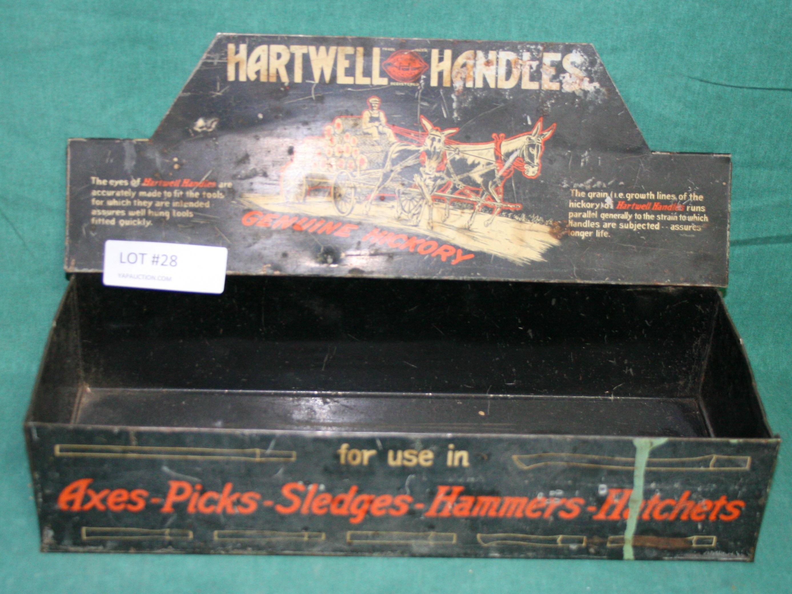 HARTWELL HANDLES TIN STORAGE BOX