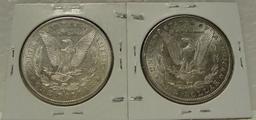 1878-S, 1879 BU MORGAN SILVER DOLLARS - 2 TIMES MONEY