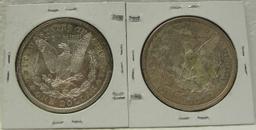 1921, 1921-D BU MORGAN SILVER DOLLARS - 2 TIMES MONEY