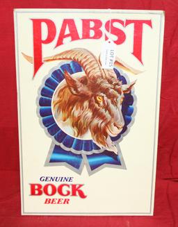 CARDBOARD PABST BEER ADVERTISING DISPLAY