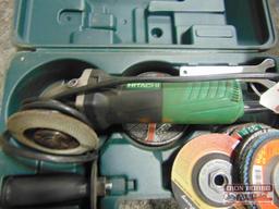 Hitachi Mod: G12SR4 4.5" Angle Grinder w/ Case and Discs