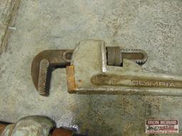 36" and 24" Aluminum Pipe Wrenches - 36" wrench in need of repair