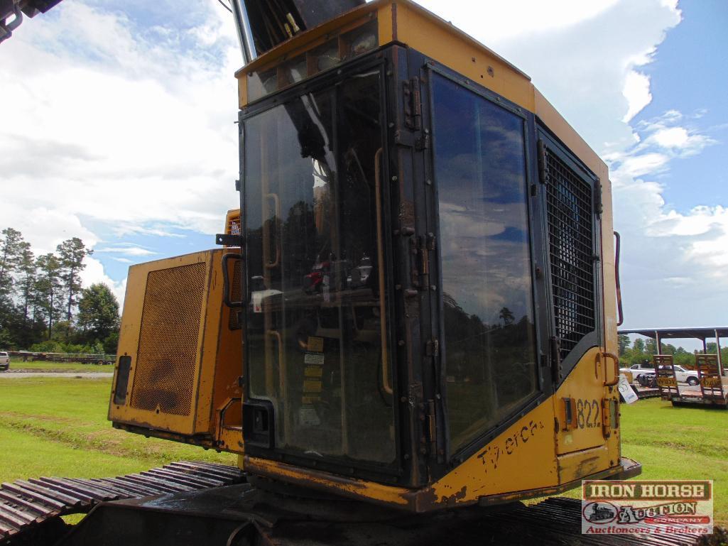 2005 Tigercat 822 Tri-Rail Feller Buncher w/ Single Post TC 5702 Sawhead