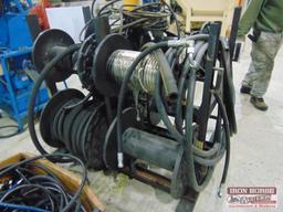 Metal Hose Rack with Misc. Hyd hose