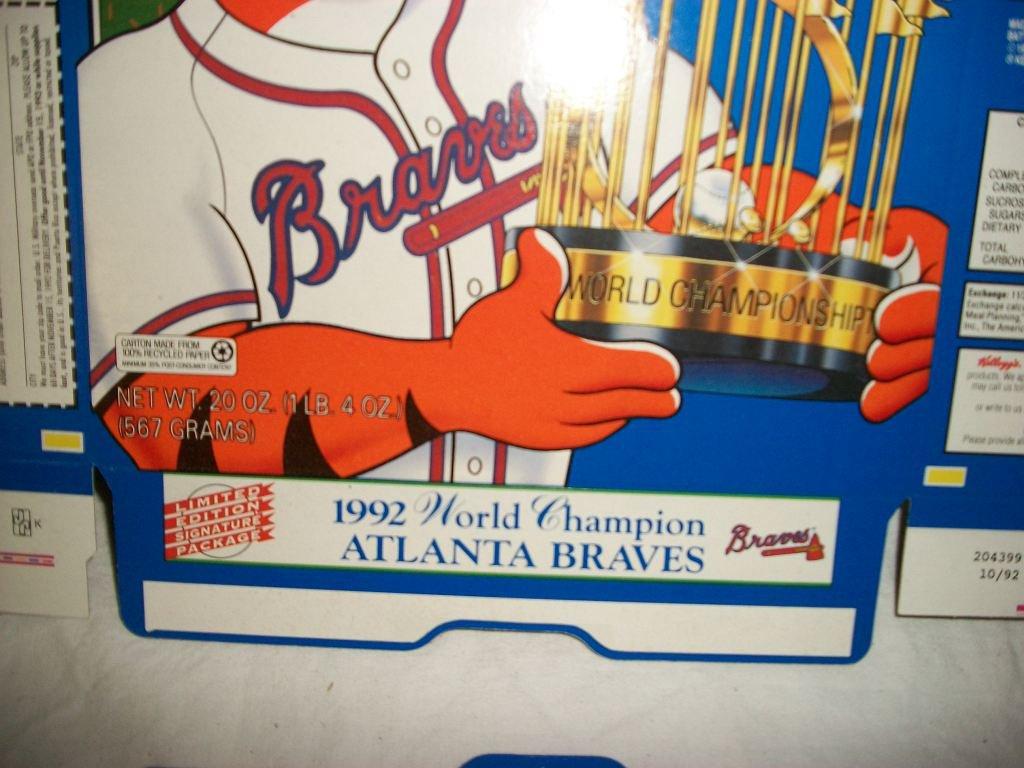 Misprint 1992 Atlanta Braves Frosted Flake boxes