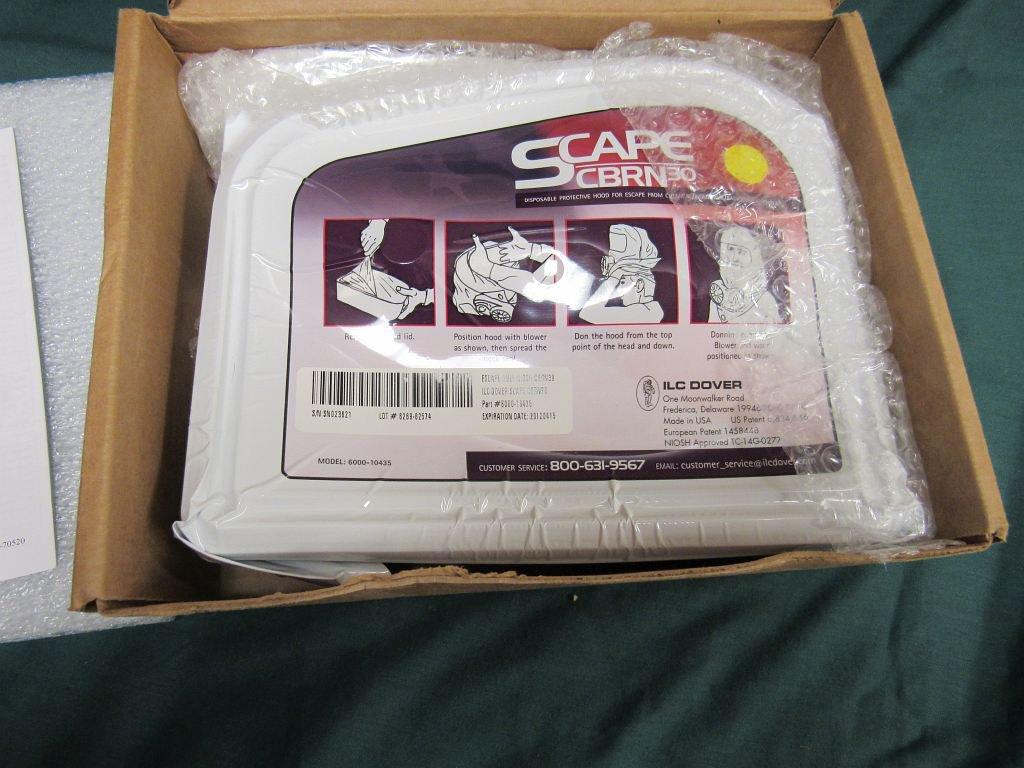 Xscape CBRN30 disposable respirator hood.