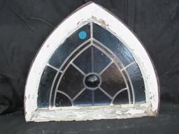 Triangle Shaped Stain Glass Window