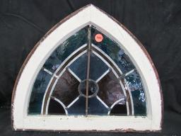 Triangle Shaped Stain Glass Window