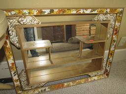 Round Table Stand and Shadowbox Mirror