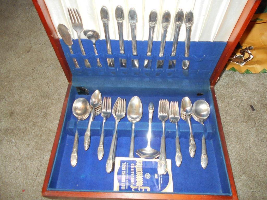 Flatware in a Wooden Box