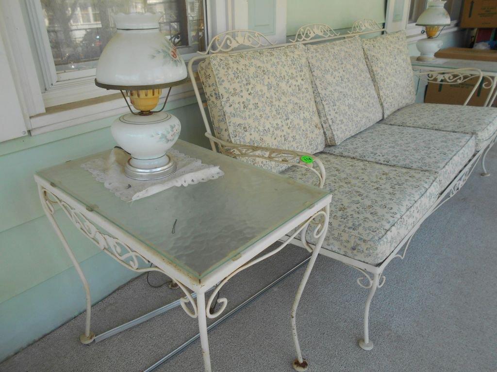 Patio sofa & 2 Tables