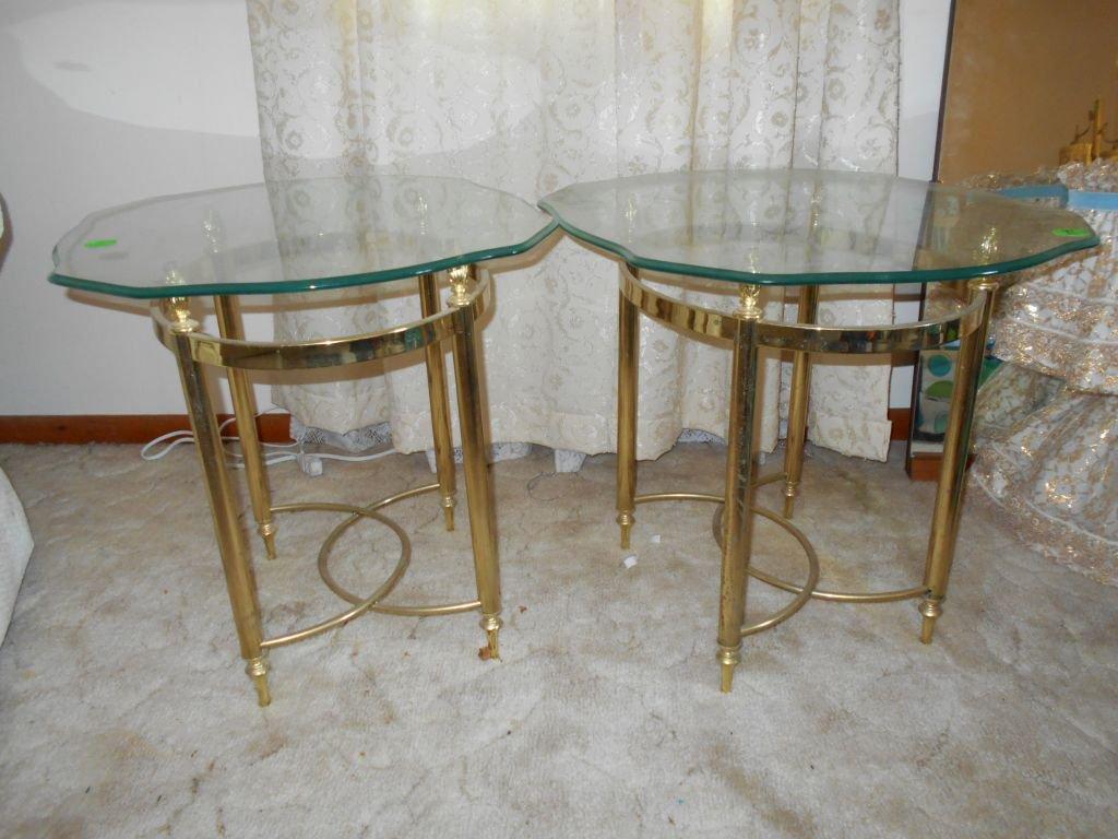 2 Glass top Tables