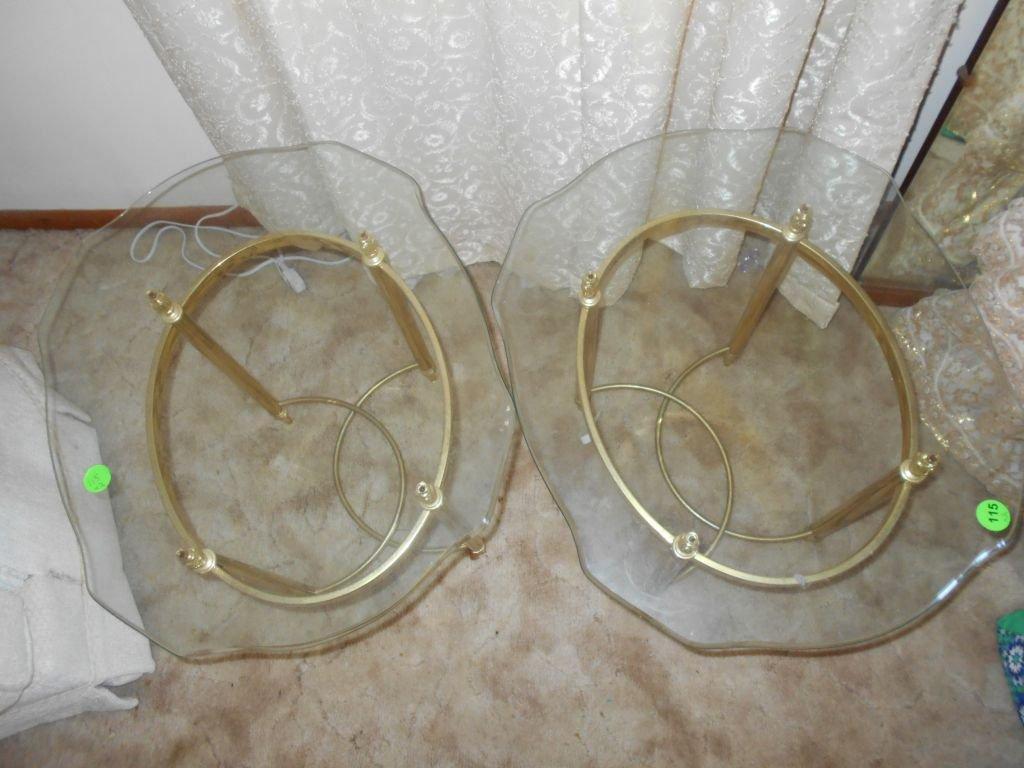 2 Glass top Tables