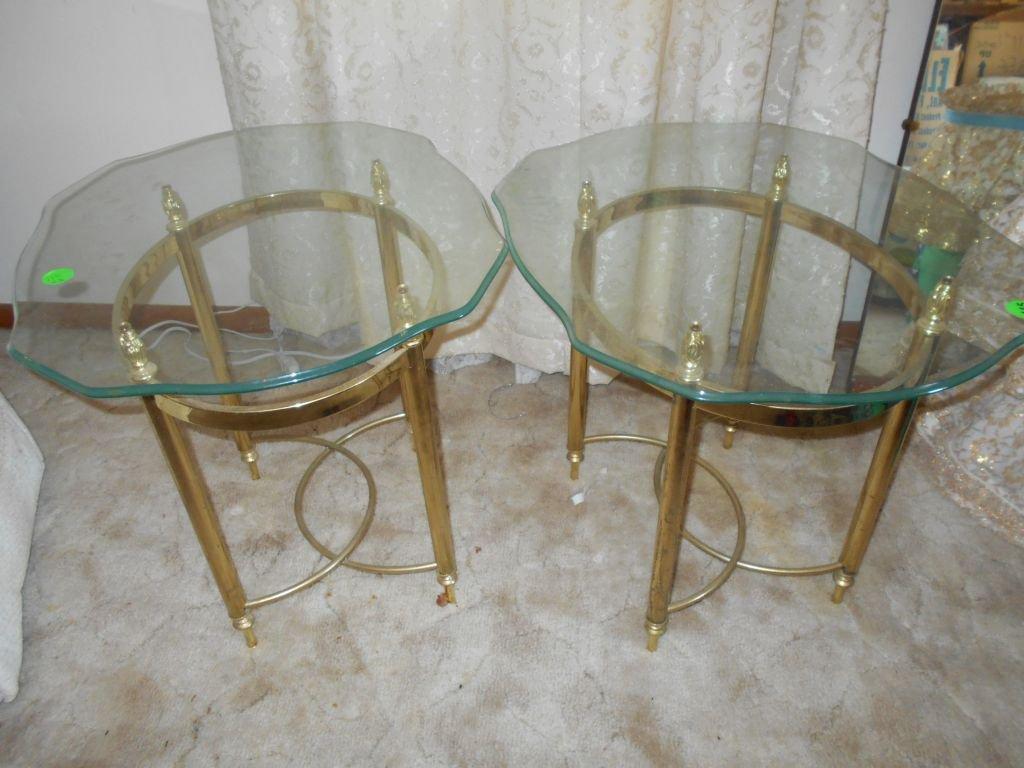 2 Glass top Tables