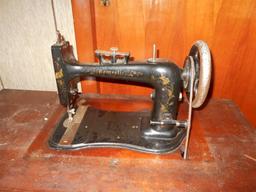 Sewing Machine & Cabinet