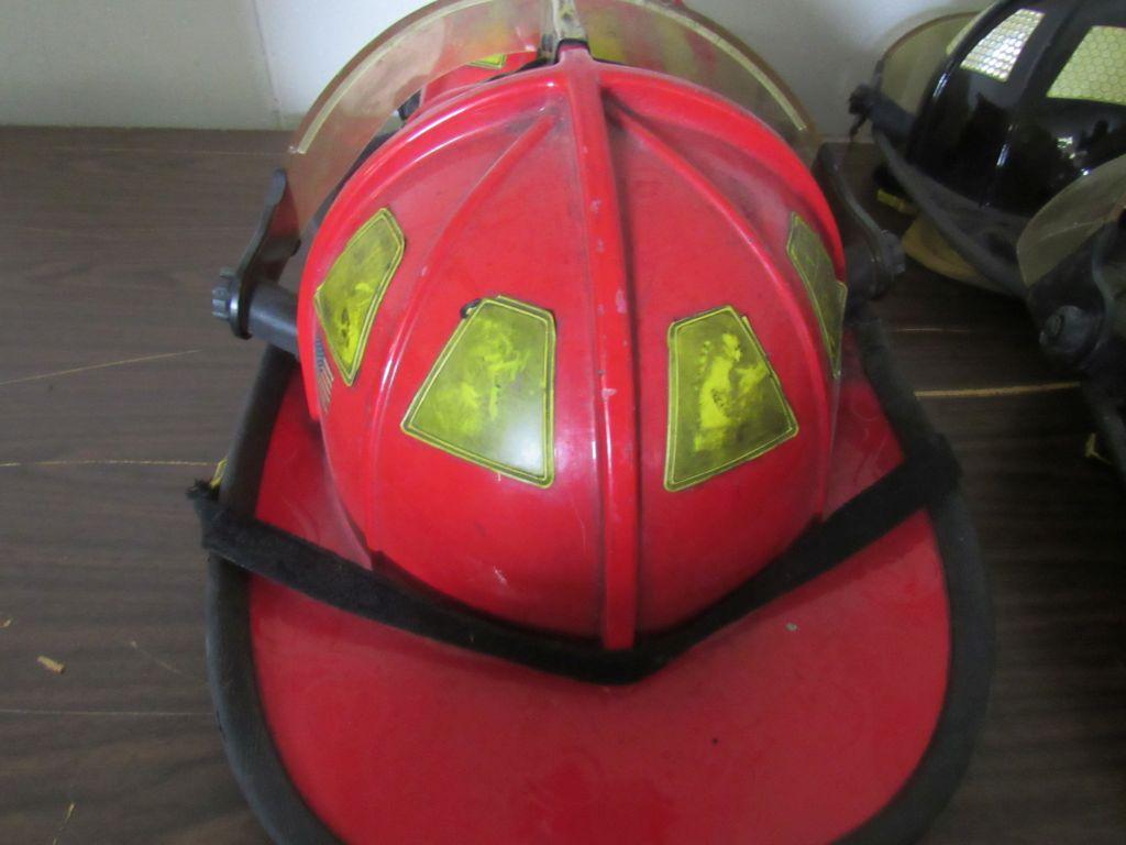 Various Fire Fighter Helmets